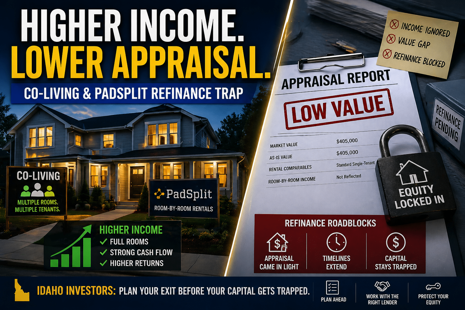 Co-Living & PadSplit DSCR Loans in Idaho: What Matters Before You Refinance